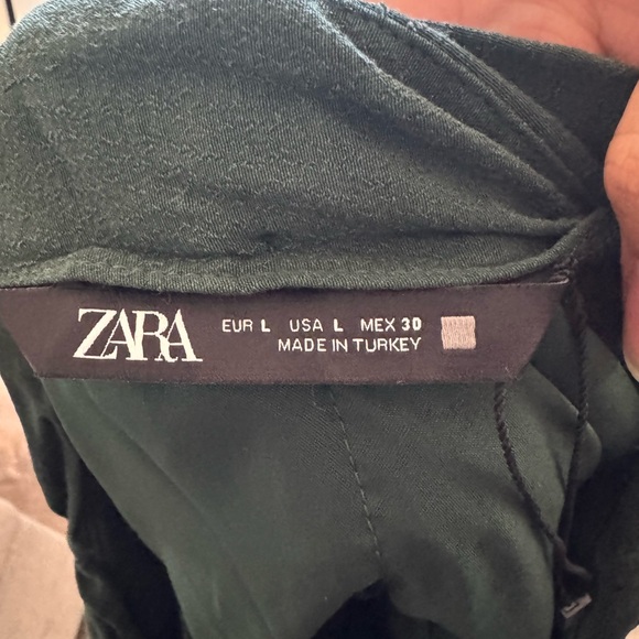 Zara Green Ruffled Mini Skirt - Picture 3 of 3